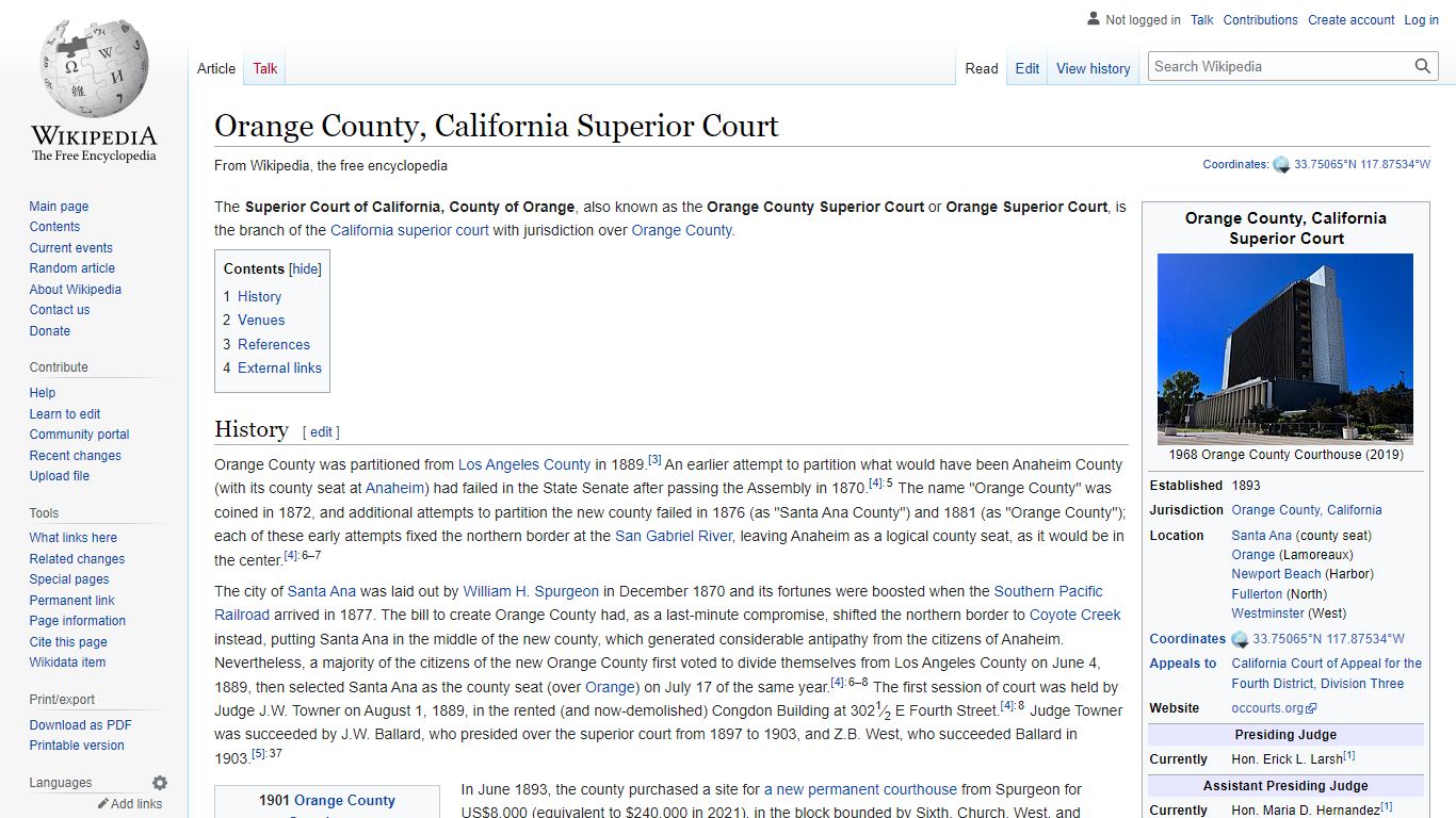 Orange County, California Superior Court - Wikipedia